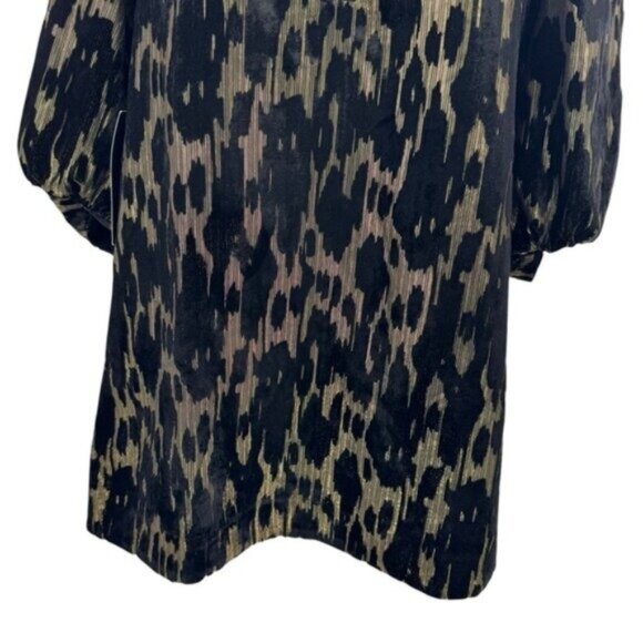 Pomander Place NEW Metallic Velvet Burnout Samantha Party Mini Dress Size S - Picture 7 of 10